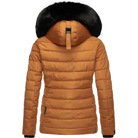 Navahoo Winterjacke Milianaa dunkelgelb / schwarz XS