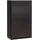 [en.casa] Hängeschrank Zundert mit geriffelter Glastür 60x35x15 cm Stahl Schwarz