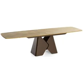 WFL GROUP Vanta 180 x 76 x 90 cm ausziehbar Eiche braun