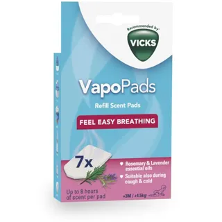 Vicks Paediatric Vapopads 7 Refill Scent Pads Rosemary Lavender
