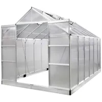Brast Gewächshaus Aluminium Silber HKP 6 mm 9,5 m2