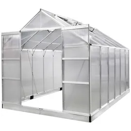 Brast Gewächshaus Aluminium Silber HKP 6 mm 9,5 m2
