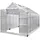 Brast Gewächshaus Aluminium Silber HKP 6 mm 9,5 m2