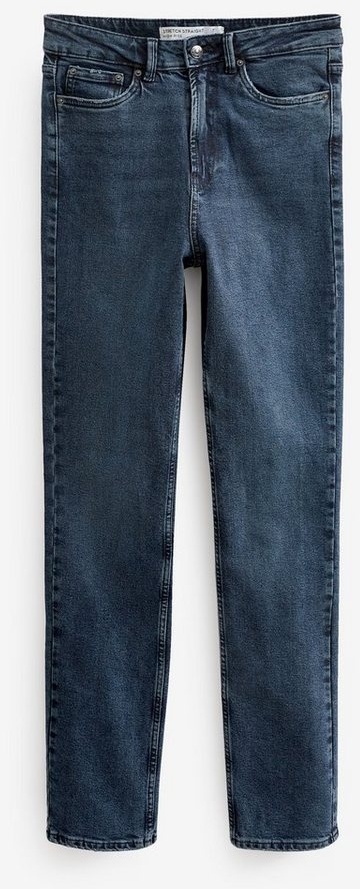 Next Straight-Jeans Straight-Jeans mit Comfort-Stretch (1-tlg) blau 25,5