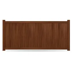 Zaun, Aluminium, Rostoptik, Rostrot Metall-Effekt, Modell Dresden, flexible Befestigungssysteme, Zaunelement individuell konfigurierbar