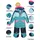 KILLTEC FIRST INSTINCT by killtec Kinder Skioverall mit Kapuze FISW 47 MNS ONPC, dunkelaqua, 110/116, 43394-000