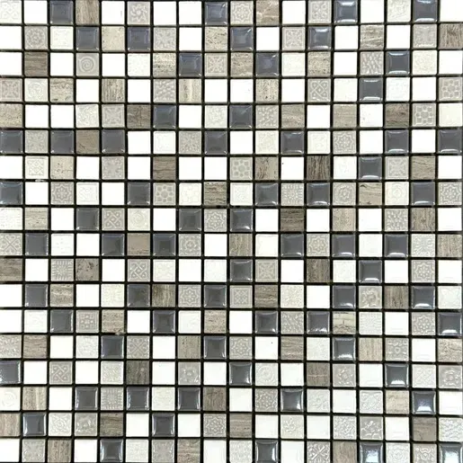 Mosaik Premium Mosaik Farbmischung 30x30 cm glänzend MOSMSK7