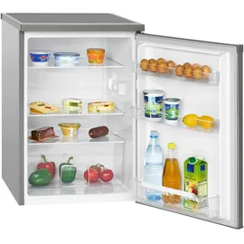 Bomann VS 2185.1 Kühlschrank (133 l, 845 mm hoch, Inoxlook)