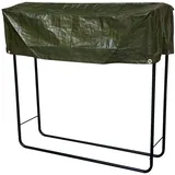 LINDER EXCLUSIV Kaminholzregal Außen Metall 1,03 x 1,00 m mit Abdeckung Schwarz