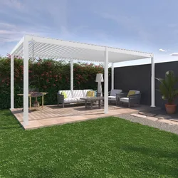 Pergola mit Lamellendach weiß Triomphe 3x6m