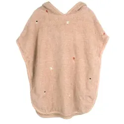FILIBABBA Badeponcho mit Stickmuster Frappé, 86