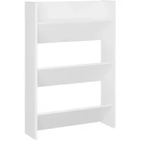VidaXL Wand-Schuhschrank Weiß 60x18x90 cm Holzwerkstoff