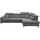 Sofa.de Ecksofa Chenille 4-Sitzer Grau
