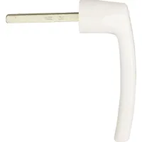 Roto Steckgriff lose, mit Vk 7 mm, Aluminium weiß