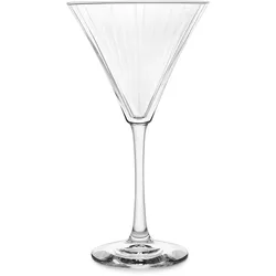 Martiniglas LIBBEY "Libbey Trinkglas, 12er Set -LINEAR-", transparent, H:20,00cm Ø:11,50cm, Glas, Trinkgefäße, 281 ml, hochwertig verarbeitet, im modernen Design