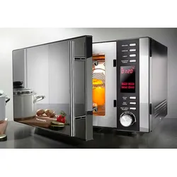 Hanseatic Mikrowelle »AC925EBL«, Mikrowelle-Heißluft-Grill, 900 W, 5 Leistungsstufen und Auftaufunktion, 83347337-0 schwarz