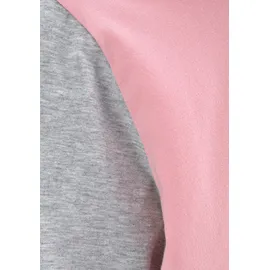 VIVANCE Pyjama 1 Stück, 2 tlg. Schlafanzug in langer Form mit Sternen Print Vivance rosa-grau-meliert