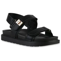 Damen Komfort Sandalen in Schwarz