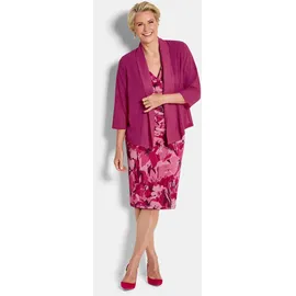 GOLDNER Kurzgröße: Blaue leichte Jacke mit Schalkragen, Halbarm", in pink, | Gr.: 24