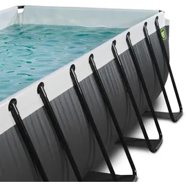 EXIT TOYS Black Leather Pool 400 x 200 x 100 cm inkl. Filterpumpe