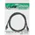 InLine Patchkabel, SF/UTP, Cat.5e, schwarz, 1m