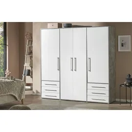 Sconto Kleiderschrank Morley 206 x 200 x 53 cm Grau