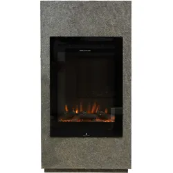 Noble Flame BRAVA [moderner Stand- oder Wand-Elektrokamin]: GALAXY (Schiefer dunkelgrau), EINZELSTÜCK