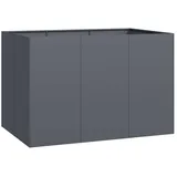 vidaXL Pflanzgefäß Anthrazit 120x80x80 cm Stahl