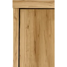 Priess Schrankbett PRIESS "Ancona", braun (eiche artisan), H:211cm, Schrankbetten, mit Regal und LED-Beleuchtung