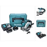 Makita DSS 610 RTJ Akku Handkreissäge 18 V 165 mm + 2x Akku 5,0 Ah + Ladegerät + Makpac