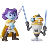 Hasbro Star Wars Young Jedi Adventures Pop-Up Lichtschwert Duell Lys Solay & Trainings-Droid (F8008)
