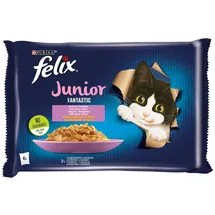 FELIX Fantastic Junior Gelee mit Huhn und Lachs 4x85g