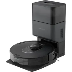 ROBOROCK Saugroboter "Q5 Max+, 5.500 PA Saukgraft, DuoRoller Bürste, smarte Navigation", schwarz, B:38,3cm H:49cm T:36,7cm, Saugroboter, automatische Staubentleerung, 240min max. Laufzeit