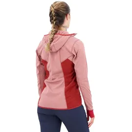 Salewa Puez Hybrid Polarlite Kapuzenfleece - Syrah Melange - XS