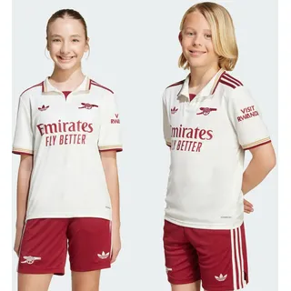 Adidas Arsenal 25/26 Drittes Junior-kurzarm-t-shirt - Cloud White / Team Coll Burgundy 2 - 15-16 Jahre