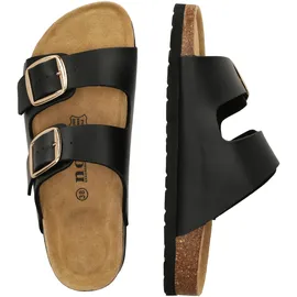 NOU Sandale NOU "Bundao", Damen, Gr. 40, schwarz, Lederimitat, Schuhe Sandale, atmungsaktiv