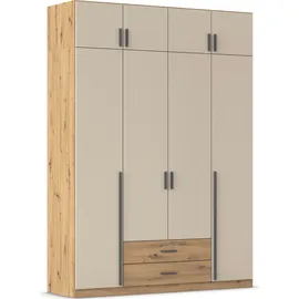 Rauch Wäscheschrank GAMMA 181 x 248 x 54 cm Eiche artisan/Champagner
