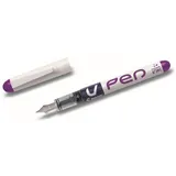 Pilot Pen PILOT V-Pen Einweg-Füllfederhalter, radierbar, mittlere Spitze, Violett, 3 Stück