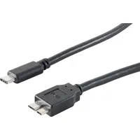 ShiverPeaks USB-C auf Micro B 1,8 m Schwarz