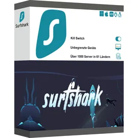 Surfshark VPN 2 Jahre 1 User unlimitierte Geräte