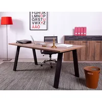 Composad Schreibtisch »Davinci«, mit Metallbeinen, Breite 171,5 cm, 100% recyceltes Holz, Made in Italy, braun
