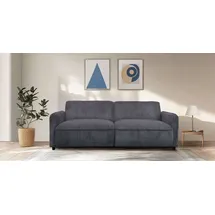 dorel home Schlafcouch Cord u. Velours 3-Sitzer Grau