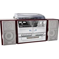 KARCHER Stereoanlage "KA 320", braun (mahagoni), B:61cm H:28,6cm T:29cm, Radios, CD-Player, USB Anschluss, MP3-Wiedergabe, Line-Out, Kopfhörerausgang