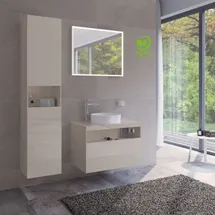 Keuco Stageline Hochschrank 2-türig, cashmere/cashmere