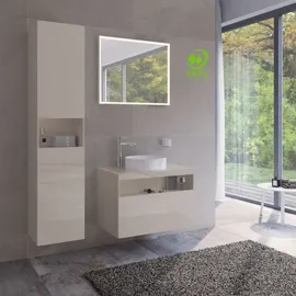 Keuco Stageline Hochschrank 2-türig, cashmere/cashmere