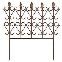 Beetumrandung 39x39 cm Beetzaun aus Metall Beetbegrenzung im Landhausstil Garten