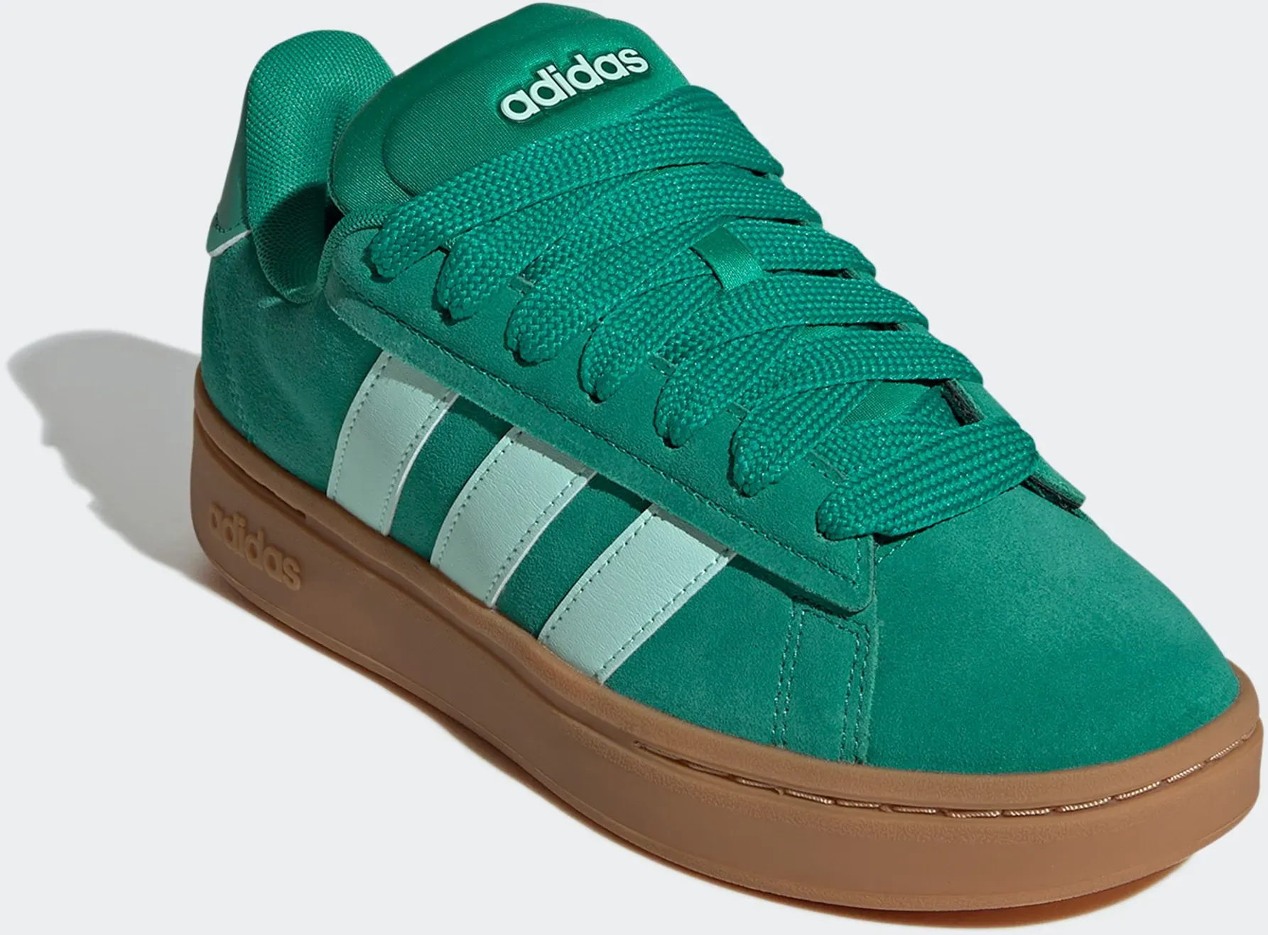 Sneaker ADIDAS SPORTSWEAR "GRAND COURT ALPHA" Gr. 38,5, grün (court green / clear mint gum10) Schuhe Design inspiriert vom adidas Campus 00