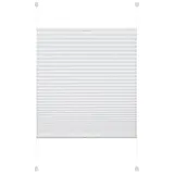Deco Company Plissee zum Klemmen, Blickdichtes Faltrollo, Alle Montage-Teile inklusive, EASYFIX Plissee verspannt mit zwei Bedienschienen, Weiß, 80 x 220 cm (BxH)
