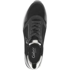 Gabor Turin Damen Weite H Schwarz/Silber 36