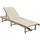 vidaXL Garten-Sonnenliege 200 x 60 x 30 cm Beige